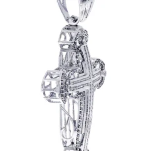 Diamond Cross Pendant| 2.88 Carats| 24.74 Grams