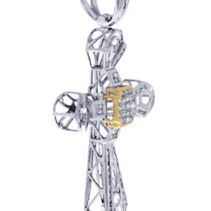 Diamond Cross Pendant| 1.28 Carats| 11.27 Grams