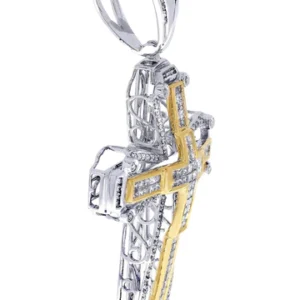 Diamond Cross Pendant| 2.92 Carats| 15.33 Grams