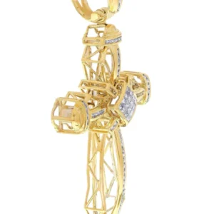 Diamond Cross Pendant| 1.36 Carats| 17.73 Grams