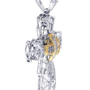 Diamond Cross Pendant| 1.51 Carats| 17.99 Grams