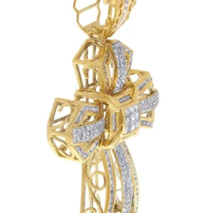 Diamond Cross Pendant| 3.05 Carats| 22.98 Grams