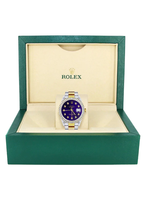 Diamond-Gold-Rolex-Watch-For-Men-16233-36Mm-Royal-Blue-Dial-Oyster-Band-7.webp