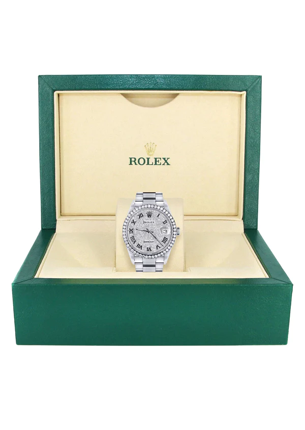 Diamond-Mens-Rolex-Datejust-Watch-16200-36MM-Full-Diamond-Roman-Dial-Oyster-Band-7.webp