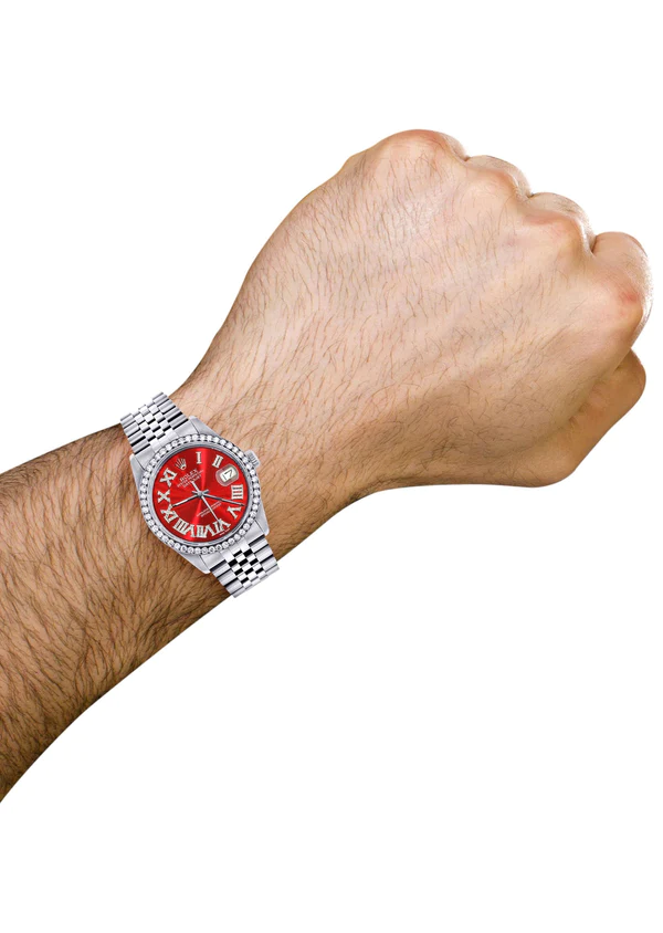Diamond-Mens-Rolex-Datejust-Watch-16200-36Mm-Red-Roman-Numeral-Dial-Jubilee-Band.webp