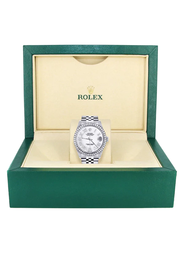 Diamond-Mens-Rolex-Datejust-Watch-16200-36Mm-White-Roman-Numeral-Dial-Jubilee-Band-7.webp