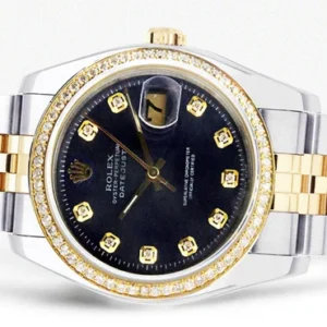 Diamond Rolex Datejust | 18K Yellow Gold | 36 Mm