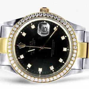 Diamond Rolex Datejust | 18K Yellow Gold | 36 Mm