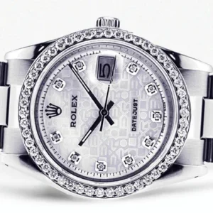 Diamond Rolex Datejust | Stainless Steel | 36 Mm