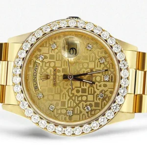 Diamond Rolex Day-Date | 18K Yellow Gold | 36 Mm