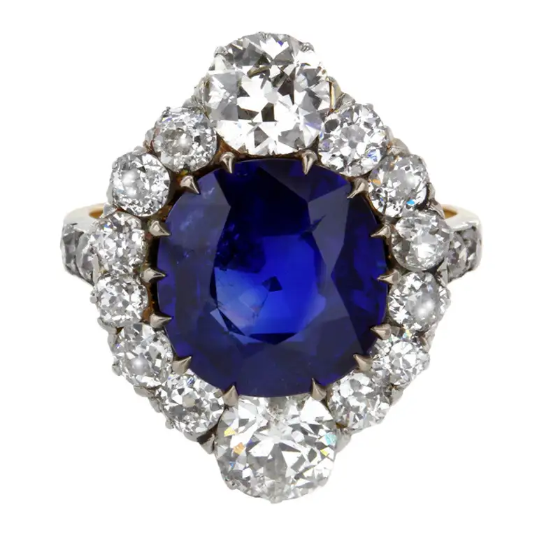 Edwardian-4.84-Carat-Fine-Burmese-Sapphire-Diamond-Gold-Cluster-Ring-1.webp