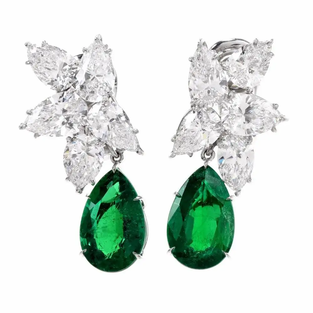 Extraordinary-GIA-Diamond-Emerald-Platinum-Clip-On-Earrings-11.webp