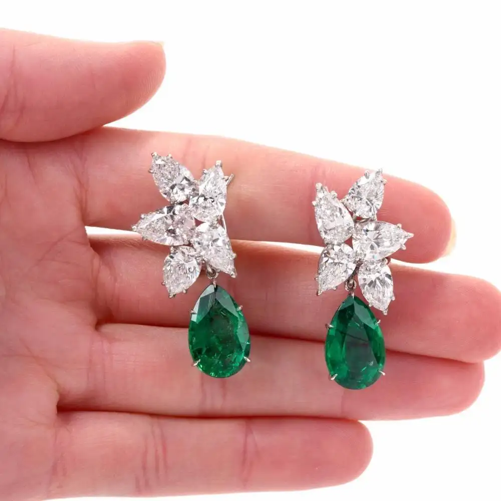Extraordinary-GIA-Diamond-Emerald-Platinum-Clip-On-Earrings-13.webp