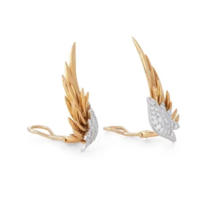 Flame Diamond Ear Clips For Sale – Jean Schlumberger for Tiffany & Co.