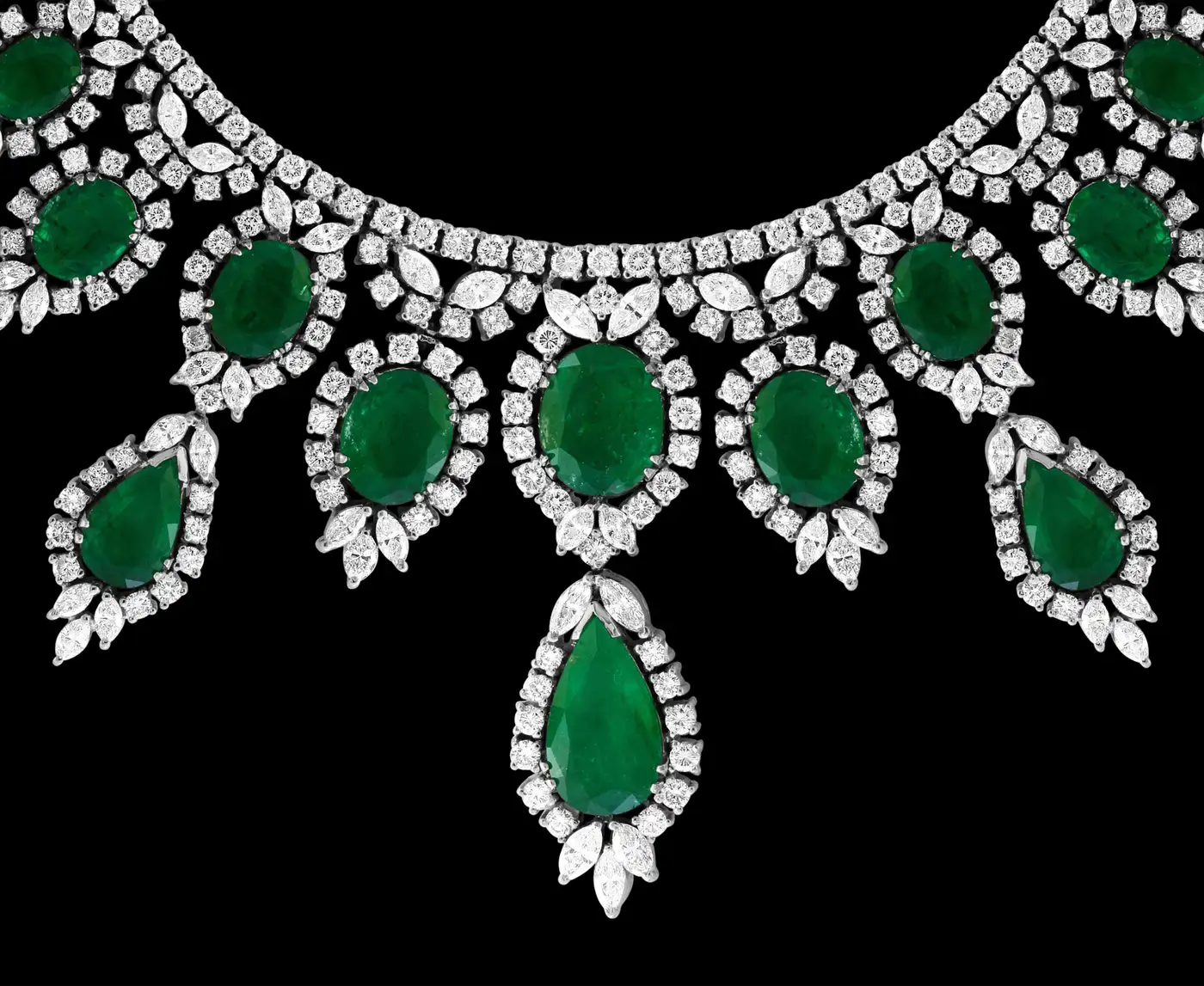 GIA-Certified-65-Ct-Emerald-and-Diamond-Necklace-and-Earring-Bridal-Suite-22.webp