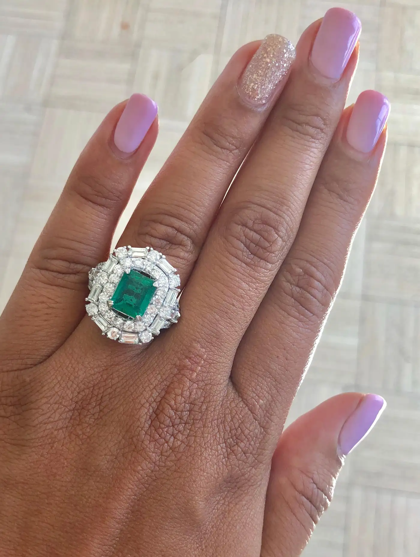 GIA-Certified-Emerald-Diamond-18K-White-Gold-Art-Deco-Inspired-Cocktail-Ring-3.webp