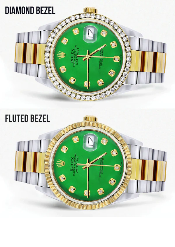 Gold-Rolex-Datejust-Watch-16233-for-Men-36Mm-Green-Dial-Oyster-Band-2.webp