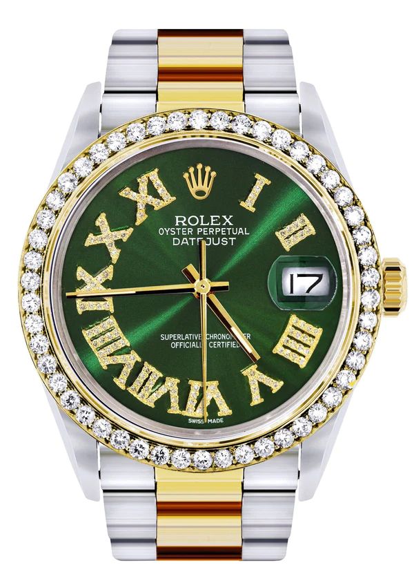 Gold-Steel-Rolex-Datejust-Watch-16233-for-Men-36Mm-Green-Roman-Dial-Oyster-Band-1.webp