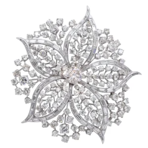 Harry Winston Diamond Brooch For Sale