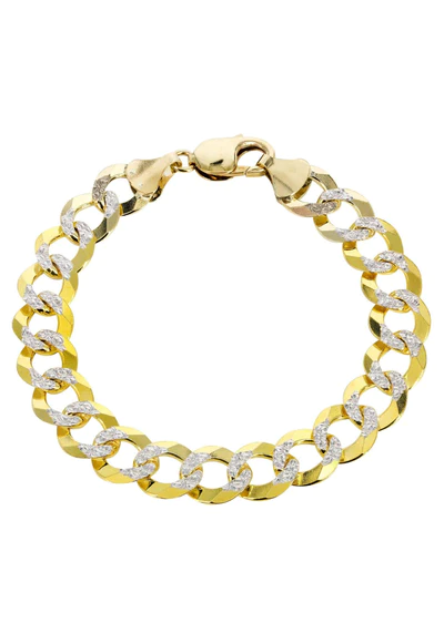 Hollow-Mens-Diamond-Cut-Cuban-Bracelet-10K-Yellow-Gold35.webp