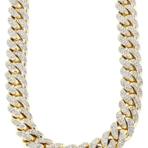 Buy Diamond Miami Cuban Link Chain | Iced Out | Customizable (10MM-20MM)