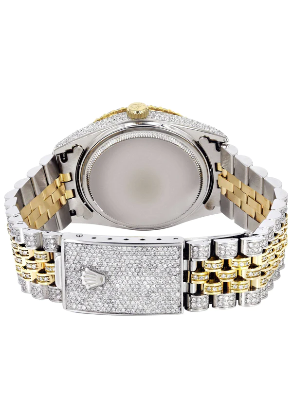 Iced-Out-Rolex-Datejust-36-MM-Two-Tone-10-Carats-of-Diamonds-Gold-Roman-Diamond-Dial-5.webp