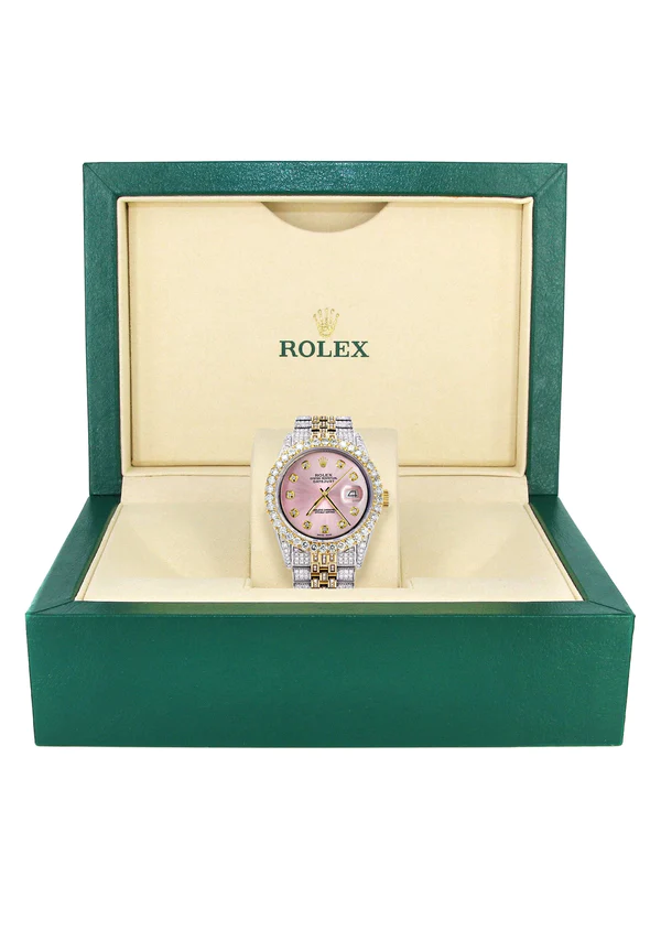 Iced-Out-Rolex-Datejust-36-MM-Two-Tone-10-Carats-of-Diamonds-Pink-Diamond-Dial-6.webp