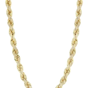 Buy Iced Out Rope Chains Online | 72.92 Carats | 12 Mm Width | 29 Inch Length | 211 Grams