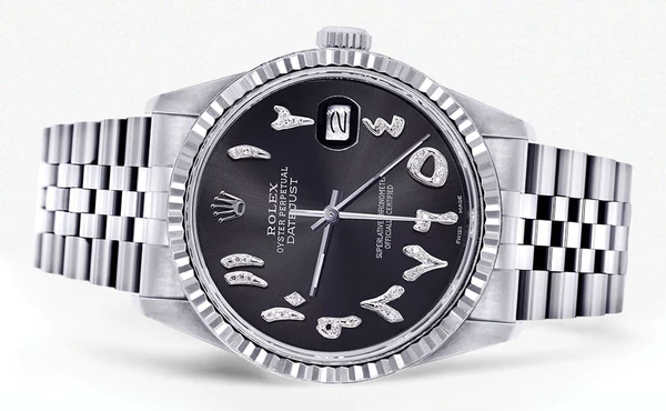 Mens-Rolex-Datejust-Watch-16200-Fluted-Bezel-36Mm-Black-Arabic-Dial-Jubilee-Band-2.webp