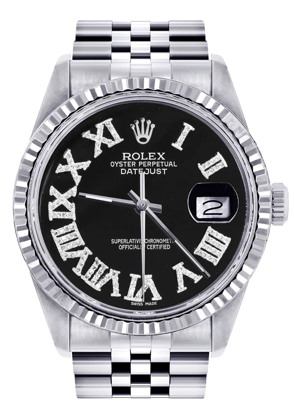 Mens-Rolex-Datejust-Watch-16200-Fluted-Bezel-36Mm-Black-Roman-Numeral-Dial-Jubilee-Band-1.webp