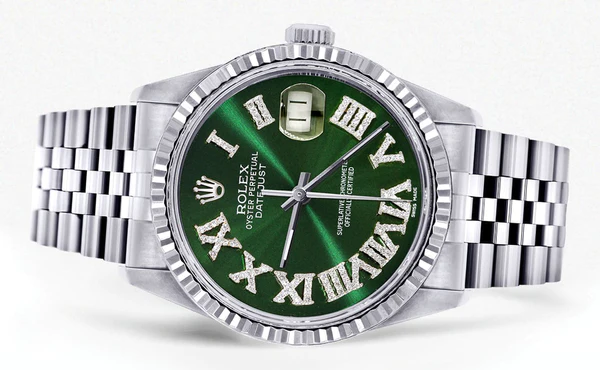 Mens-Rolex-Datejust-Watch-16200-Fluted-Bezel-36Mm-Green-Roman-Numeral-Dial-Jubilee-Band-2.webp