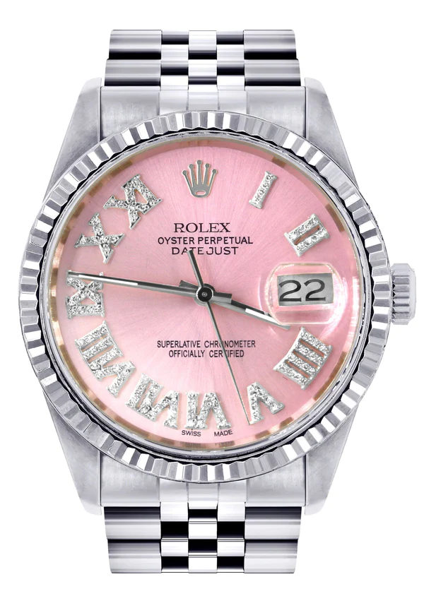 Mens-Rolex-Datejust-Watch-16200-Fluted-Bezel-36Mm-Pink-Roman-Numeral-Dial-Jubilee-Band-1.webp