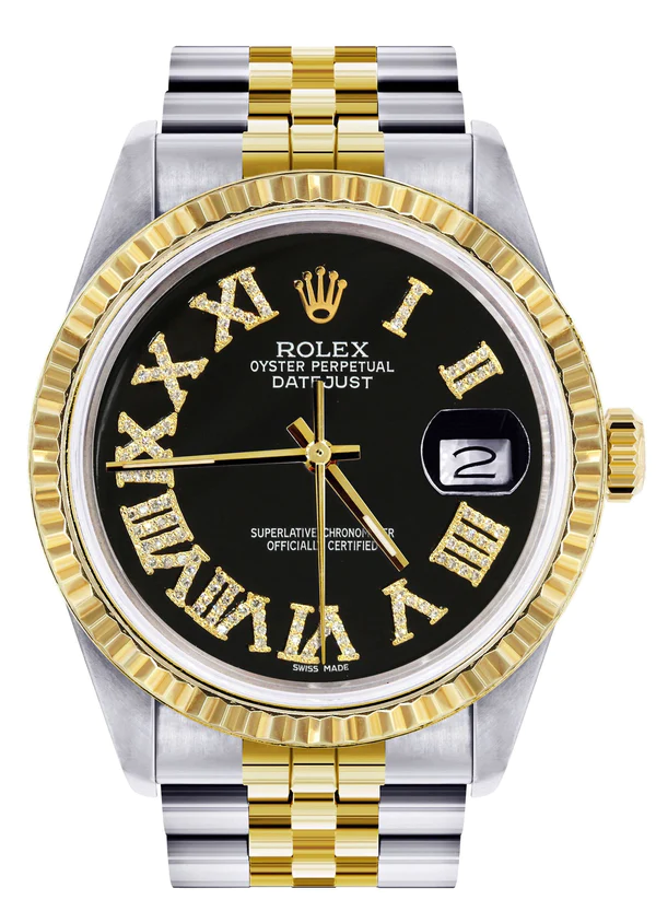 Mens-Rolex-Datejust-Watch-16233-36Mm-Black-Roman-Numeral-Jubilee-Band-1.webp