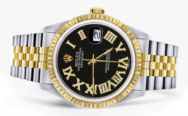 Mens-Rolex-Datejust-Watch-16233-36Mm-Black-Roman-Numeral-Jubilee-Band-2.webp