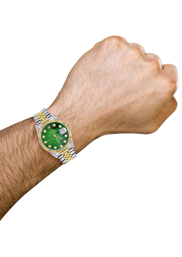 Mens-Rolex-Datejust-Watch-16233-Two-Tone-36Mm-Green-Mother-of-Pearl-Jubilee-Band-3.webp