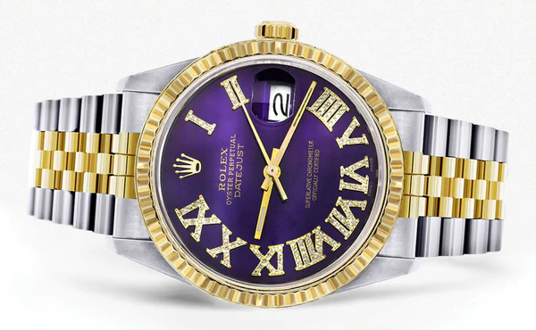 Mens-Rolex-Datejust-Watch-16233-Two-Tone-36Mm-Purple-Roman-Numeral-Jubilee-Band-2.webp