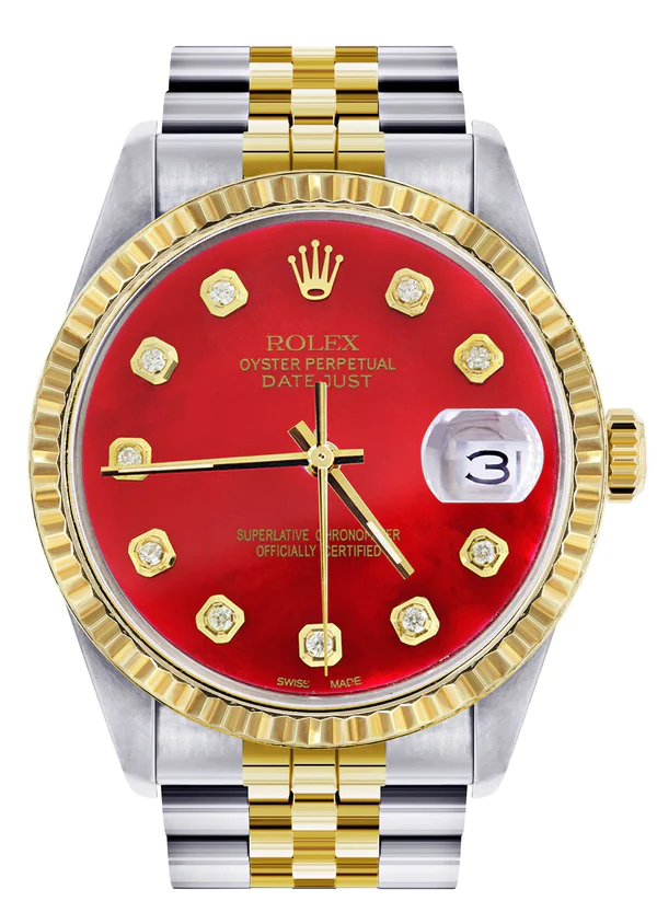 Mens-Rolex-Datejust-Watch-16233-Two-Tone-36Mm-Red-Dial-Jubilee-Band-1.webp