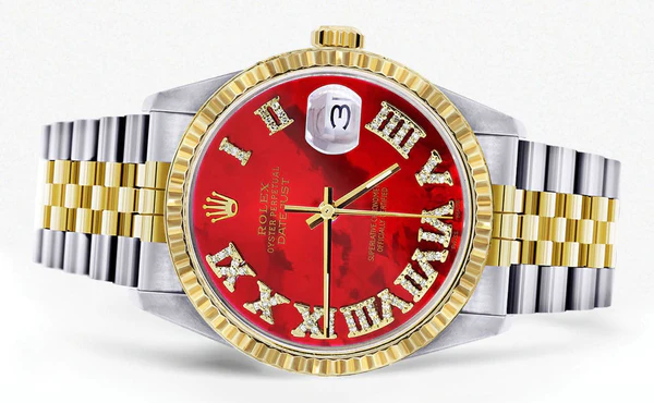 Mens-Rolex-Datejust-Watch-16233-Two-Tone-36Mm-Red-Mother-of-Pearl-Roman-Dial-Jubilee-Band-2.webp