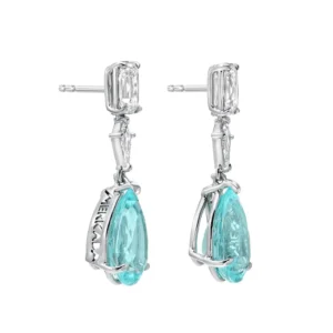 Paraiba Tourmaline Earrings 6.25 Carats GIA Certified