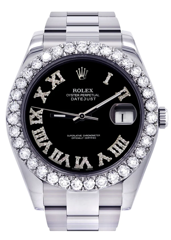 Rolex-Datejust-II-Watch-41-MM-Custom-Black-Roman-Dial-Oyster-Band-1.webp