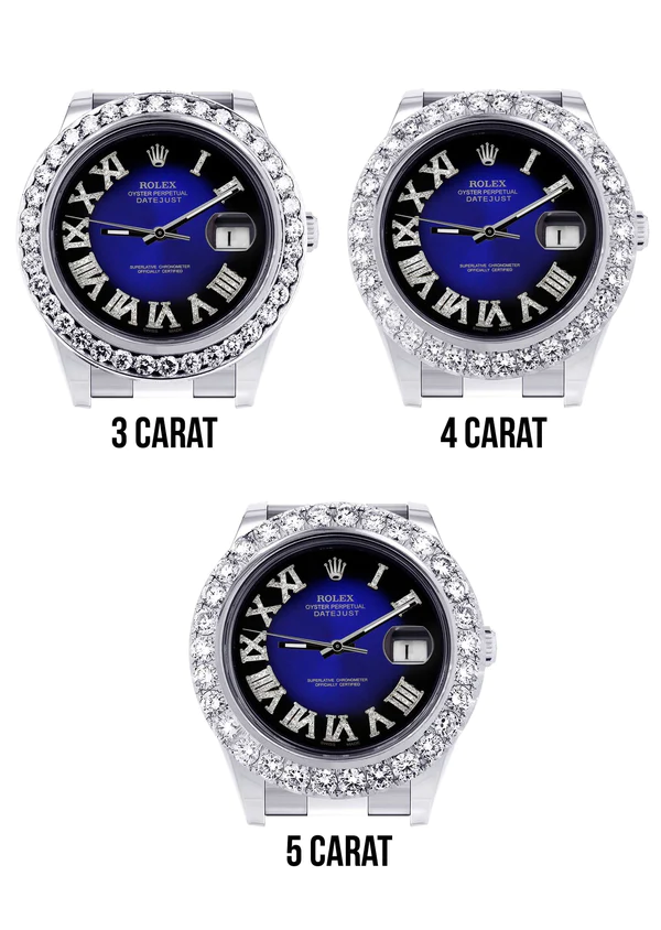 Rolex-Datejust-II-Watch-41-MM-Custom-BlueBlack-Roman-Dial-Oyster-Band-4.webp