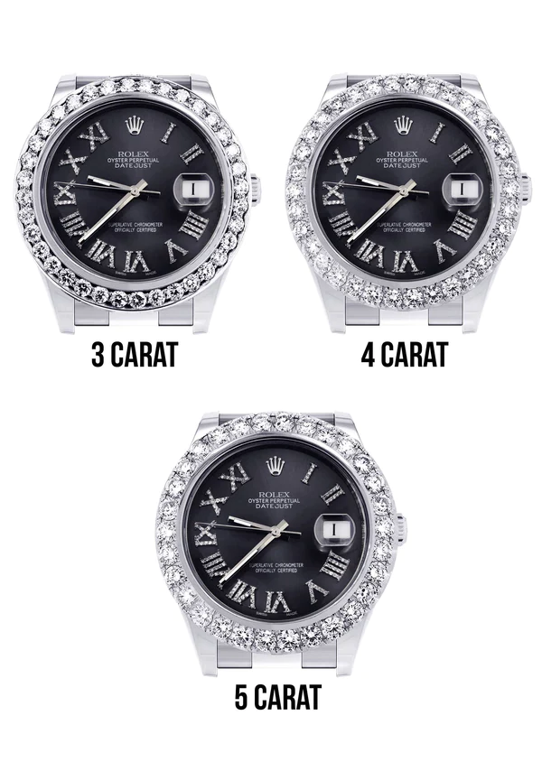 Rolex-Datejust-II-Watch-41-MM-Custom-Grey-Roman-Dial-Oyster-Band-4.webp