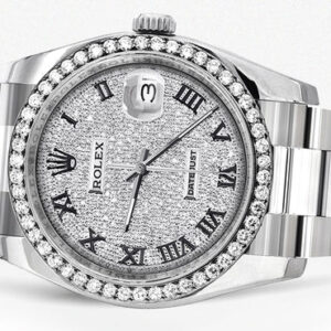 116200 | Rolex Datejust Watch | 36Mm | Diamond Roman Dial | Oyster Band