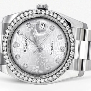 116200 | Rolex Datejust Watch | 36Mm | Texture Pattern Dial | Oyster Band