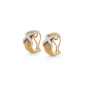 Rope Six-Row Diamond Ear Clips Jean Schlumberger for Tiffany & Co.