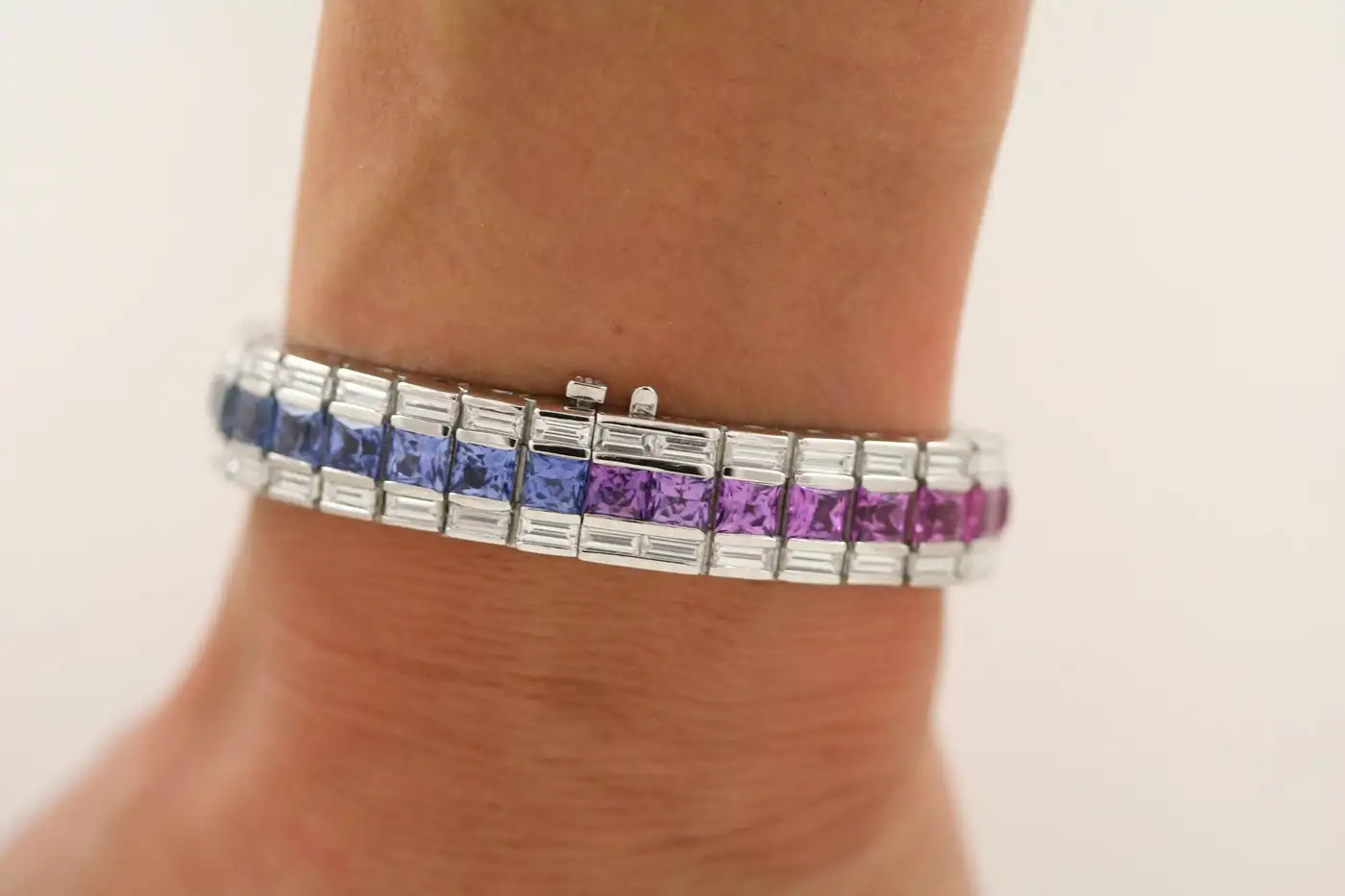 Stunning-Fancy-Rainbow-Sapphire-Platinum-Line-Bracelet-5.webp