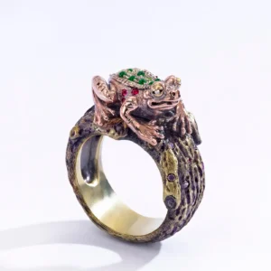 Wendy Brandes 7-Ring Diamond and Coloured Gemstone Animal-Design Collection