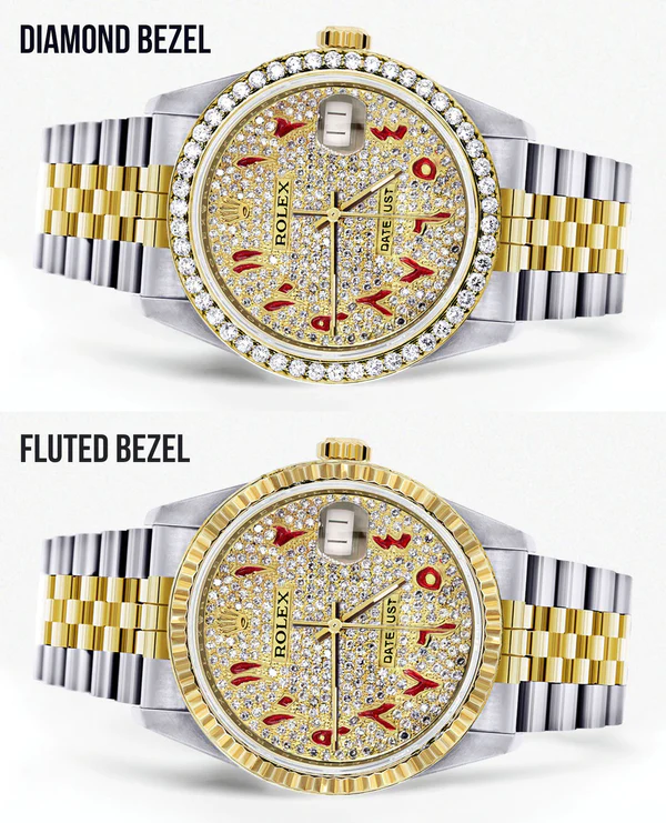 Womens-Gold-Rolex-Watch-16233-36Mm-Custom-Red-Arabic-Full-Diamond-Dial-Jubilee-Band-2.webp