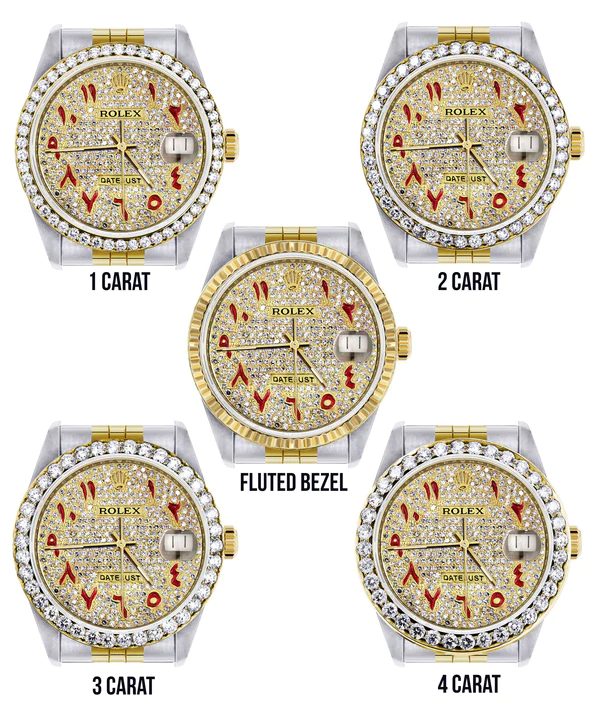 Womens-Gold-Rolex-Watch-16233-36Mm-Custom-Red-Arabic-Full-Diamond-Dial-Jubilee-Band-3.webp