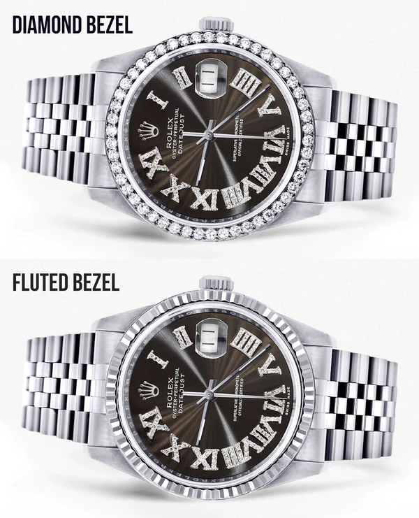 Womens-Rolex-Datejust-Watch-16200-36Mm-Custom-Dark-Brown-Roman-Numeral-Dial-Jubilee-Band-2.webp